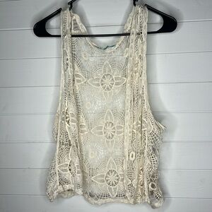 Maurice’s knitted Tank, cardigan.